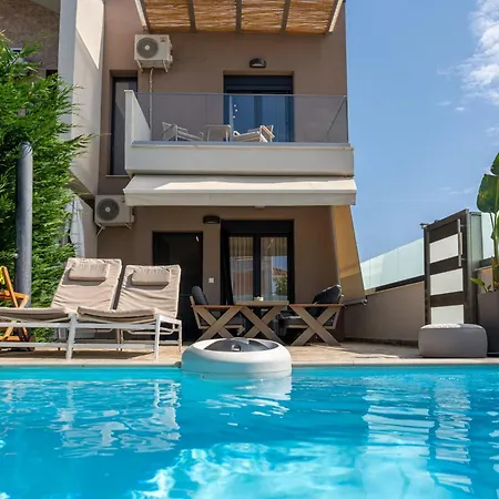 Sithoniars Luxury Two Floor Maisonette With Private Pool & Garden